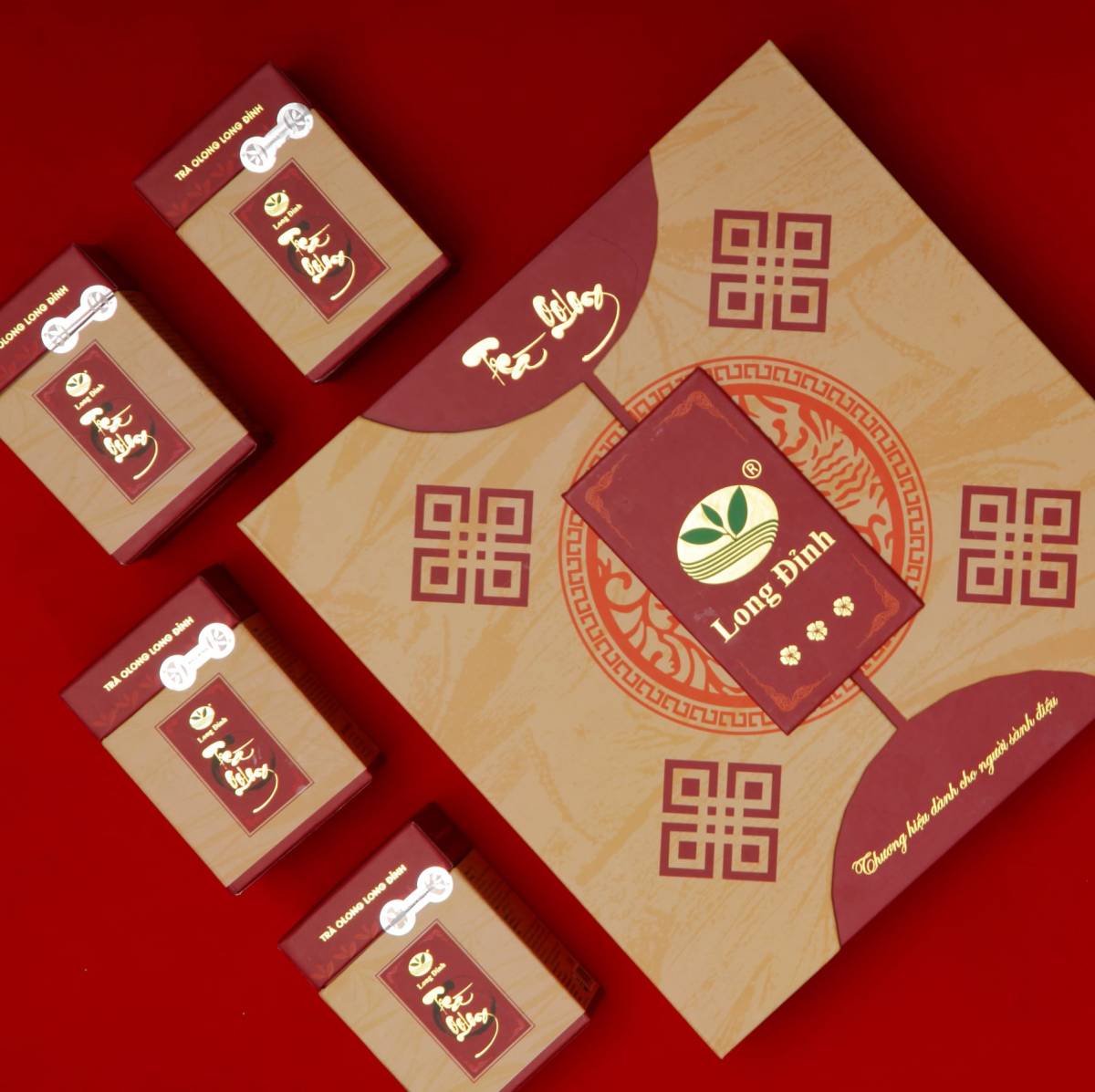 Bộ Trà Ô Long 3 Hoa Mai