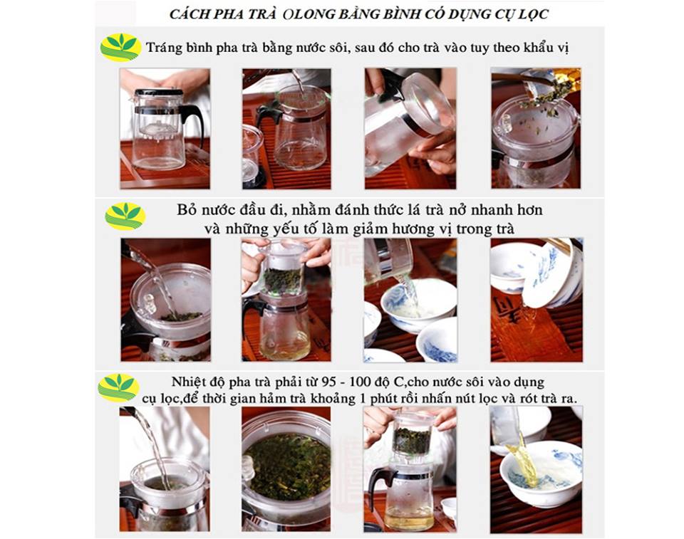 Cách pha trà Long Phụng