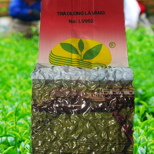 màu nước trà Ô long lá vàng
