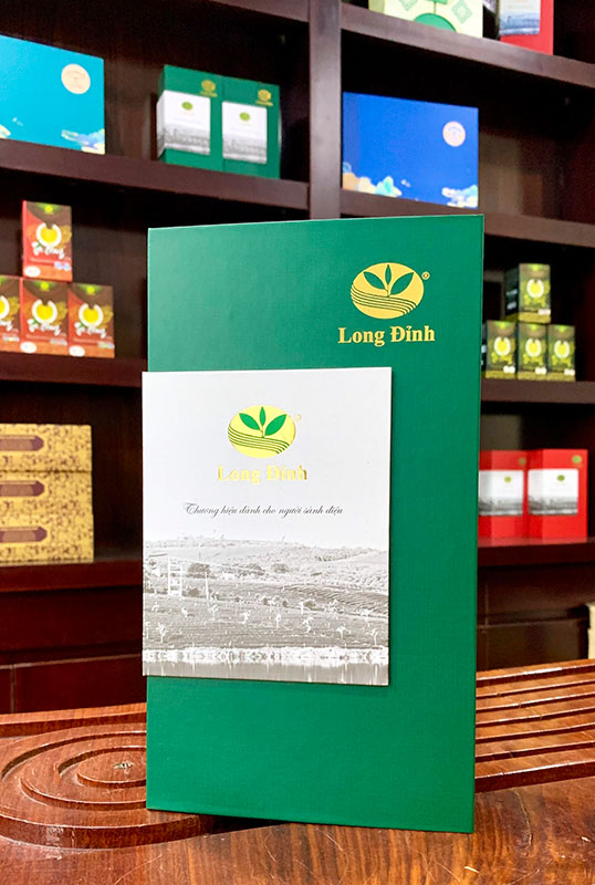 Bộ trà biếu trung thu Bộ trà Lễ Xanh Long Đỉnh 300 gram: 420,000Đ