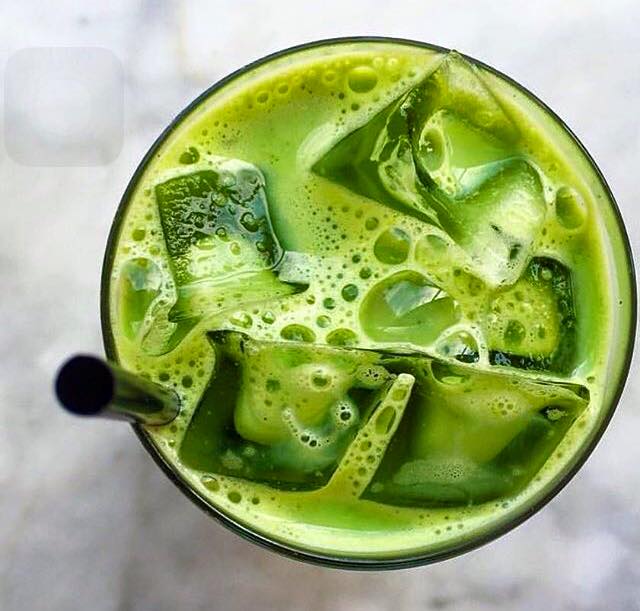 matcha latte đá
